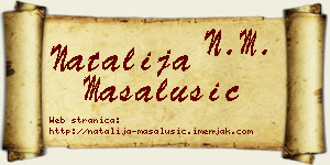 Natalija Masalušić vizit kartica